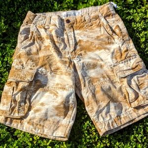 Aeropostale Men's Utility Cargo Shorts desert camo size 32 longer length